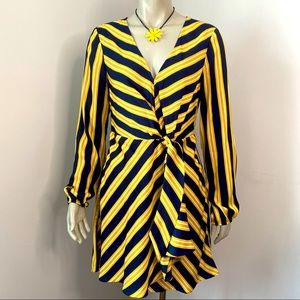 EXPRESS | Long Sleeve Stripes Dress